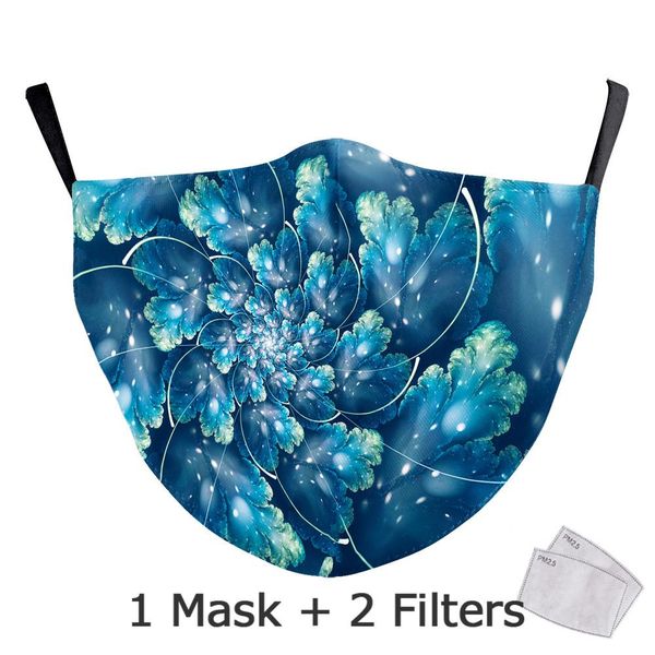 

nadanbao new multicolor flower print mask women fashion washable fabric masks kids 3d pattern outdoor breathable face cover yxlomr