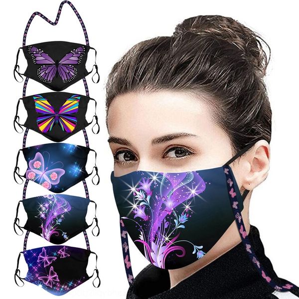 

yeqb us stock grinch stole3d print masks face cosplay mask washable dust proof cute fashion face christmas by dhl, Black