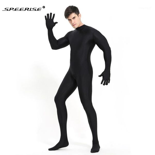 

speerise black full body zentai lycra spandex unitards men one piece second skin women tights zentai cosplay costumes1