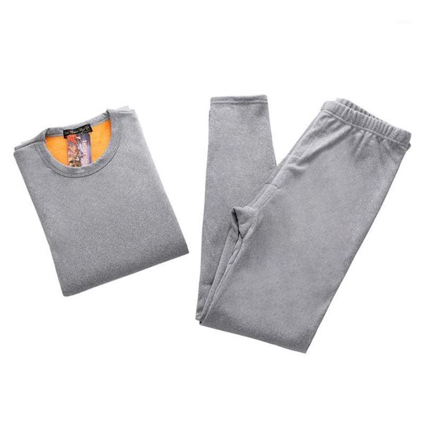 

men long johns winter thick warm fleece lined thermal long johns + pants male home sleep wear bottom underwear set1, Black;white