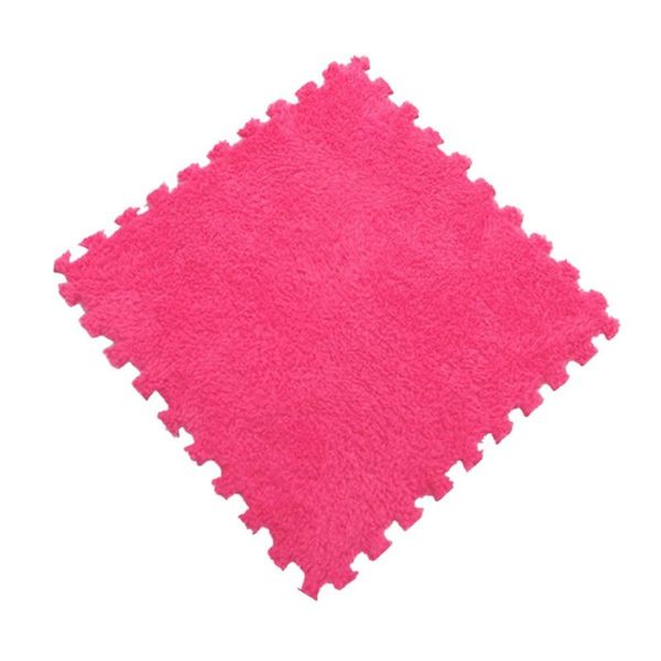 

1pc 30x30cm carpet home puzzle mat eva foam velvet carpet children playmat for bedroom living room home decoration 5 colors