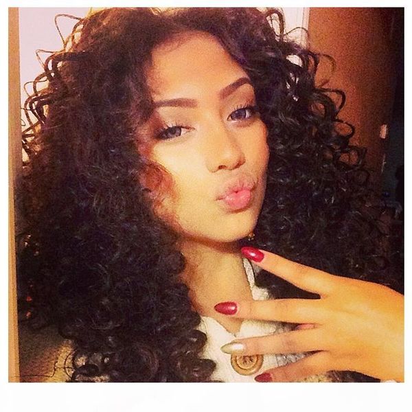 

180 плотность полный шнурок человеческих волос парики малазийский волос сыпучие завитые glueless полный парик шнурка фронта шнурка парики дл, Black;brown