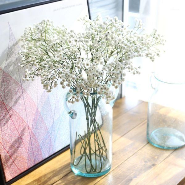 

white baby breath artificial flowers for wedding decoration event party supplies decorative flowers wreaths1