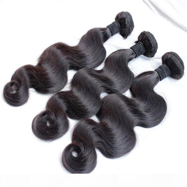 

human hair for wholesale 10 pcs deal indian body wave human hair extensions wavy hair bundles weft, Black