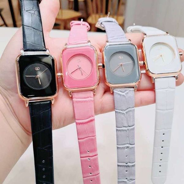 

korean tongsheng fashion watch trend girls quartz leather fashion watch personality watcha9lu, Slivery;brown