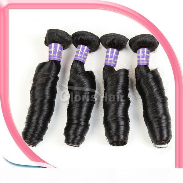 

new arrival malaysian spring curly hair weave ali moda unprocessed aunty funmi romance curls human hair extensions 3 bundles, Black