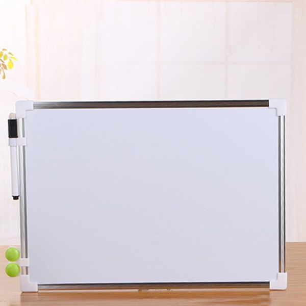 

double side magnetic whiteboard office school dry erase writing board pen magnets buttons1