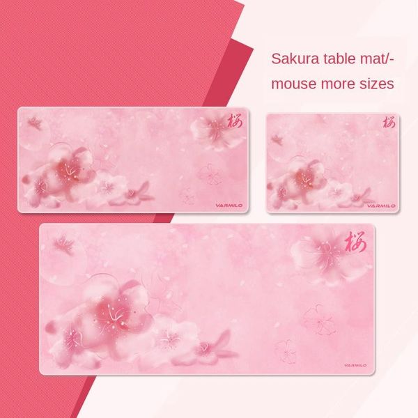 

varmilo sakura mouse pad edging e-sports game table pad pink girl's mouse