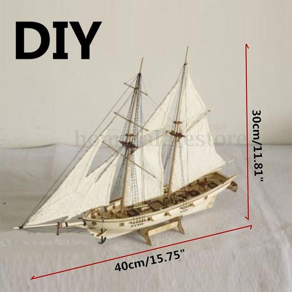 

home 1:100 scale assembling sailboat diy ship model decoration boat children toys gift assembled wooden kit