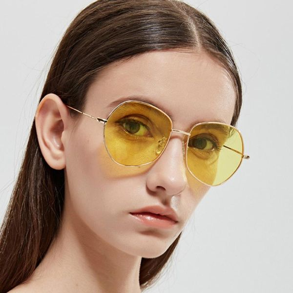 

sunglasses [el malus]2021 fashion square metal frame sun glasses women female ladies pink lens mirror gold silver shades gafas de sol, White;black