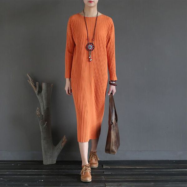 

autumn dress , wear, retro fashion, loose, large, women's wear
