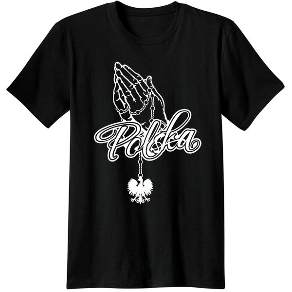 

poland praying hands polska direct novelty classic men casual apparel fashion black 356 hoodie designers t shirts sweatshirt