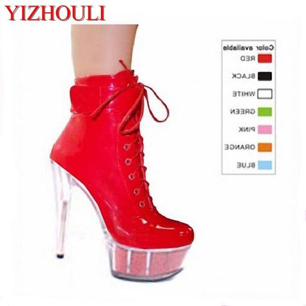 

boots 15cm buying artificial light pu tou package with evening dress shoes nightclub ultra high heels model props, Black