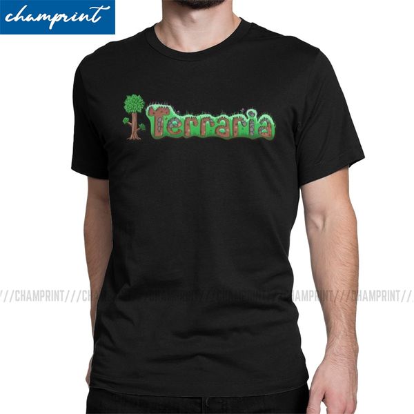 

men's t-shirt terraria logo vintage tees short sleeve t shirts crewneck clothes unique sport hooded sweatshirt hoodie