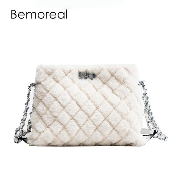 

bemoreal bags handbags women famous brands crossbody bags for women clutches velour shoulder bag fashion faux fur messenger bag