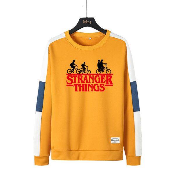 

2021 new fashion stranger things print hoodie sweatshirt men women o-neck harajuku pullover hoodies male streetwear clothes h2xx, Black