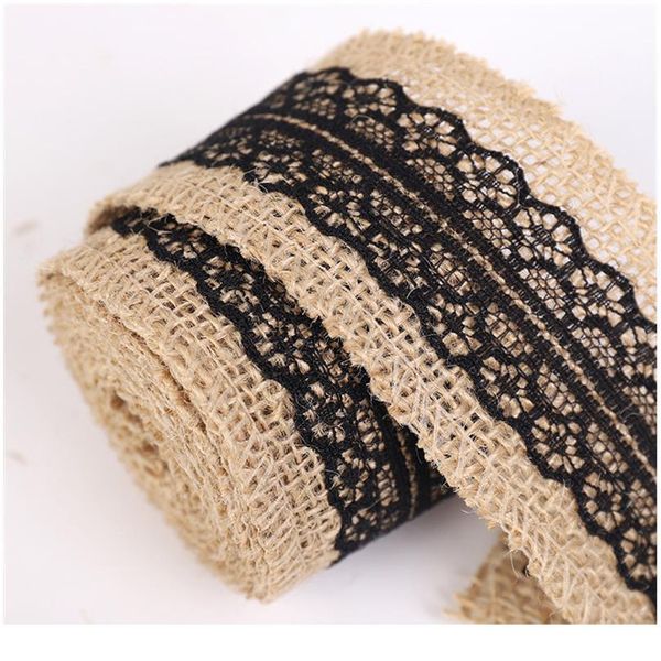 

new length 2meters width 5cm black lace ribbon linen roll diy home,clothing, apparel, home textiles , toys, packaging gi jllbpb, Pink;blue