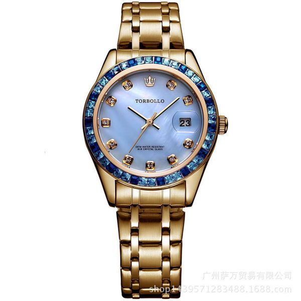 

quartz watch women's watch steel torbolo band business leisure, Slivery;brown