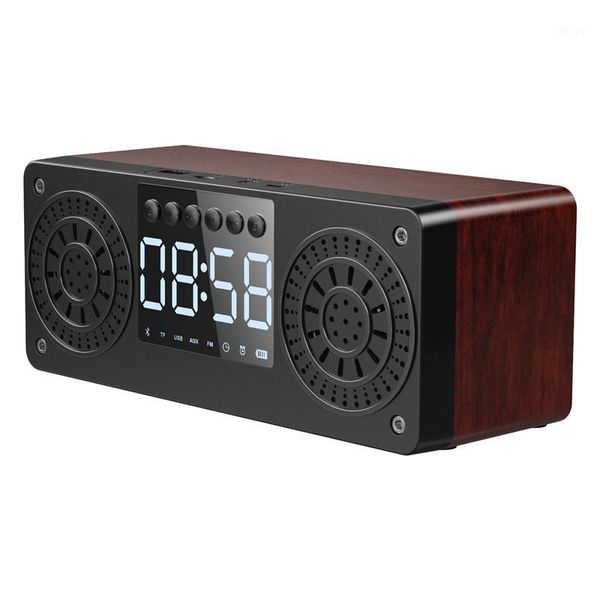 

stereo subwoofer bluetooth speaker fm radio portable speakers mp3 play super bass loudspeaker computer column brown1