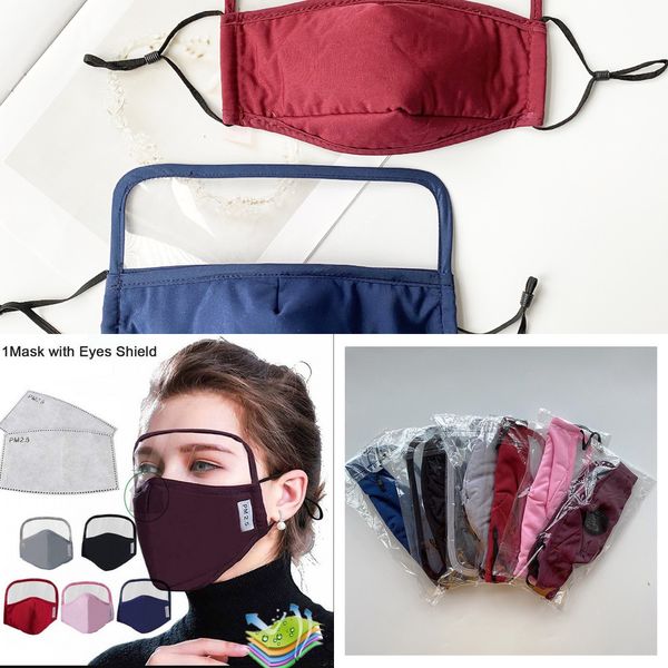 

with us stock mask 2 in 1 cotton eye sheild eyes protection face mask full cover anti dust windproof men women proutlet2g9i