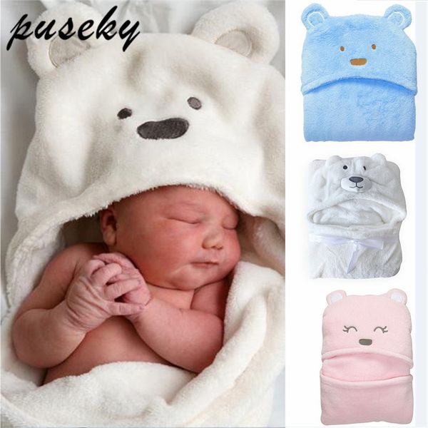

comfortable baby bathrobe cute animal cartoon babies blanket kids hooded bathrobe toddler baby bath towel y200704, Blue;red