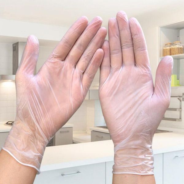 

factorylbbylatex dhl transparent disposable handform sitek med kitchen/work/rubber universal protective gloves vinyl exa
