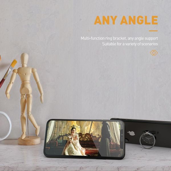 

кейпсион универсальные роскошные часы образец металлического пальца кольцо держатель 360 поверните мобильный телефон стента для iphone x 8 p