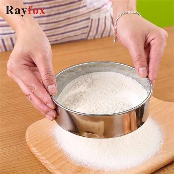 

kitchen stainless steel flour sieve accessories tools cake cookie baking home gadget party decorating mesh colander
