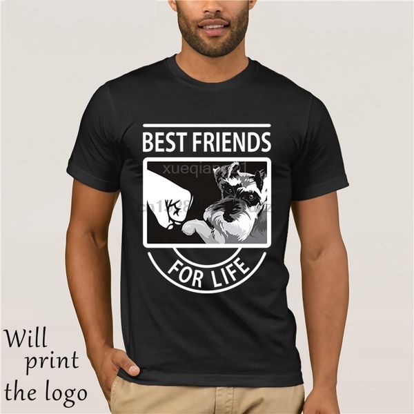 

schnauzer friends for life t shirt print t shirt man brand t shirt summer cool funny black tee sport hooded sweatshirt hoodie