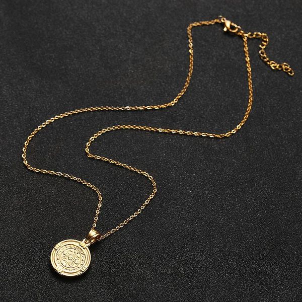 

вселенная кулон колье золотое ожерелье иисус символ женщины звезда подарков христианская сеть ювелирных аксессуаров из нержавеющей стали tse, Silver