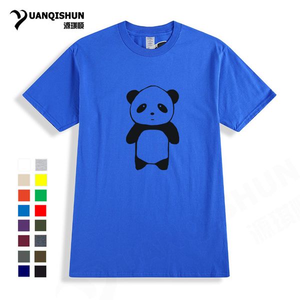 

спорт смешные panda печать tshirt мода дизайн новый мультфильм panda майка 16 цвета чистого хлопка с коротким рукавом футболки унисекс топы