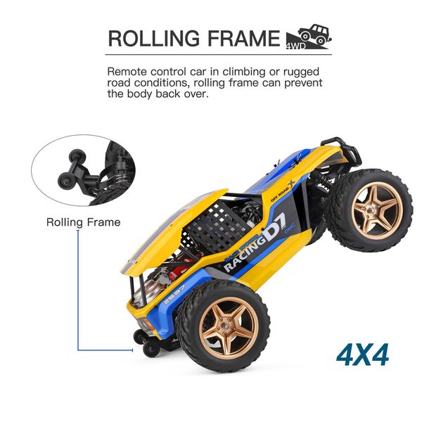 

1/12 RC Car Dessert Baja Vehicle Models High Speed 45km/h Remote Control Car Adults Off-Road Vehicle Toy