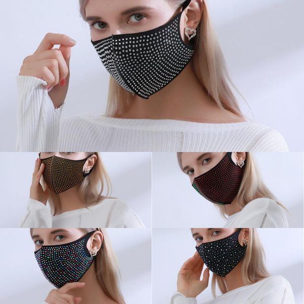 

masks fashion blingbling diamond designer luxury face mask washable reusable masks mascarillas protective mask safely mask