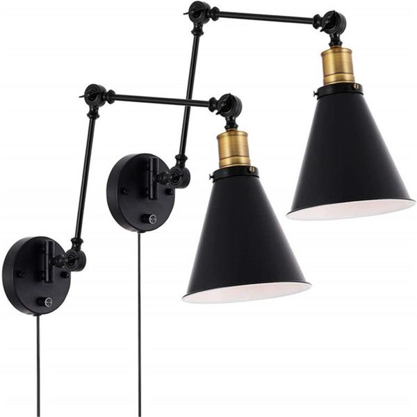 

vintage wall lamp industrial wall lights adjustable arm light bedroom light american country retro lighting