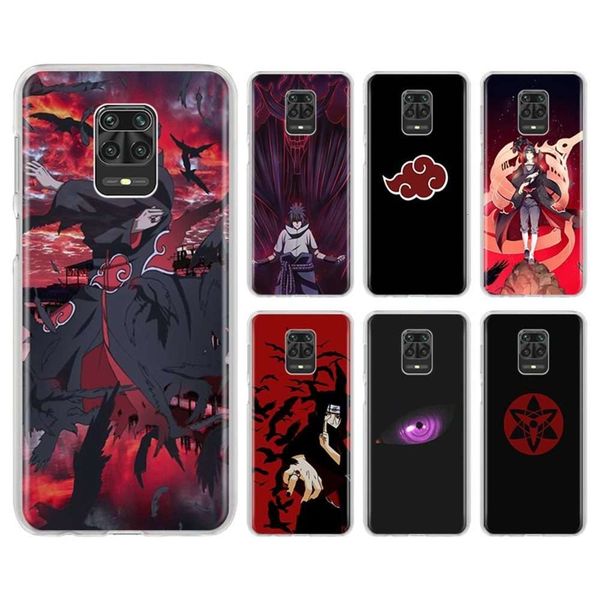 

3naruto akatsuki uchiha mobile phone case millet redmi note 9 pro 8t 9s 7 8 pro 9a 9c 7a 8a k20 k30 procf1