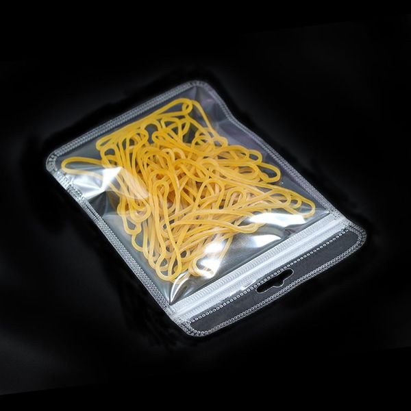 

500pcs lot wholesale transparent plastic grocery retail storage ziplock packaging bag with hang hole for crafts electronics pack h bbyrpj