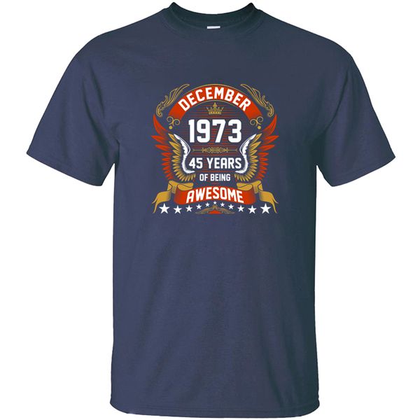 

printed dec 1973 45 years awesome t shirt for men hipster hilarious fitness men and women tshirts camisetas sport hooded sweatshirt hoodie