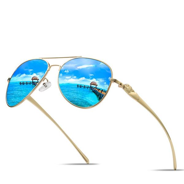 

sc men's titanium alloy sunglasses polarized sun glasses women pilot gradient eyewear black shades gafas de sol para hombre 2020, White;black