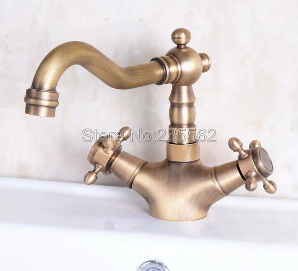 

bathroom sink faucets antique brass finishing basin dual handle cold wash tap lavatory faucet lnf2451