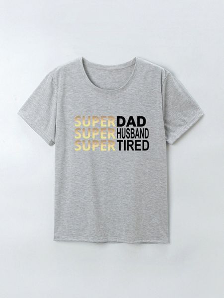 

men 1pc letter graphic tee v9jk#, White;black