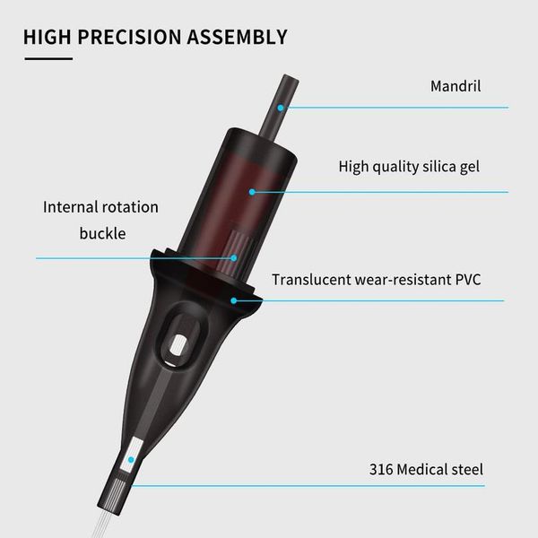 

ghost spider 20pcs m1 series disposable sterile tattoo cartridge needles for tattoo rotary pen acc qylpus