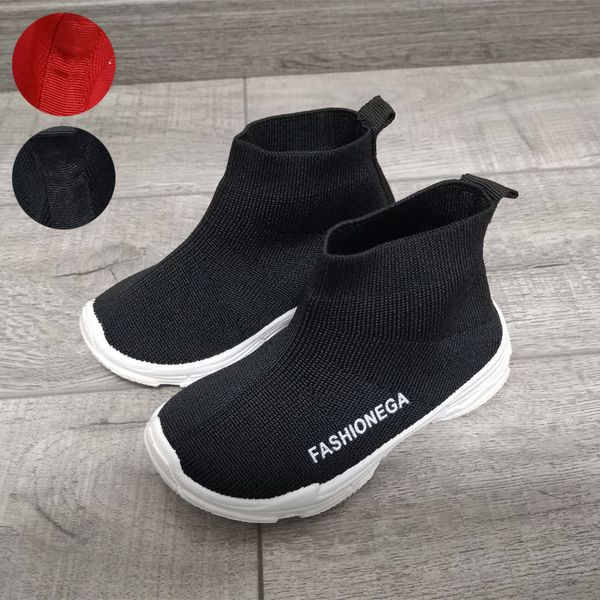 

sneakers children shoe boys 2020 spring new toddler fashion sport runing kids student school sock shoes girls trainers, Black