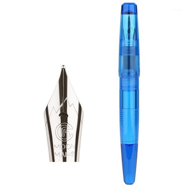 

moonman c2 school fine nib office fountain pen durable thread design calligraphy with eyedropper writing stationery transparent1