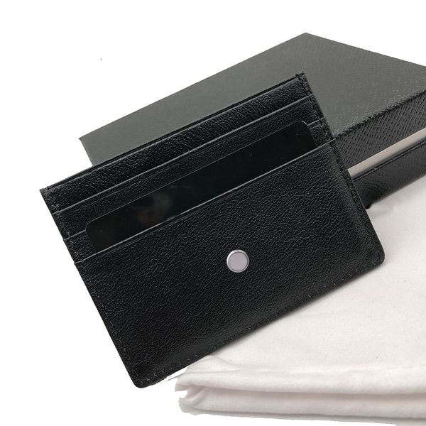 

men's card wallets fashion bags ultra-thin pocket wallets leather credit card holders tote bags bag mini wallets with box