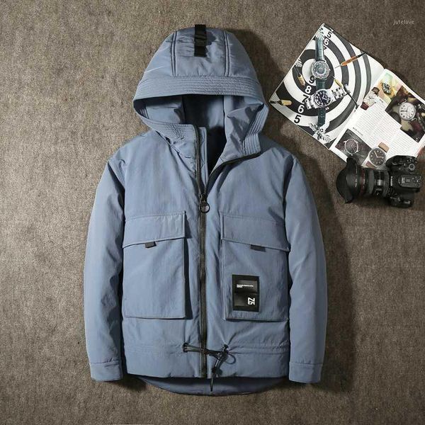 

plus size winter coat men down jacket hiver fashion short duck down jackets hooded fashion winter clothes hiver 2020161, Black