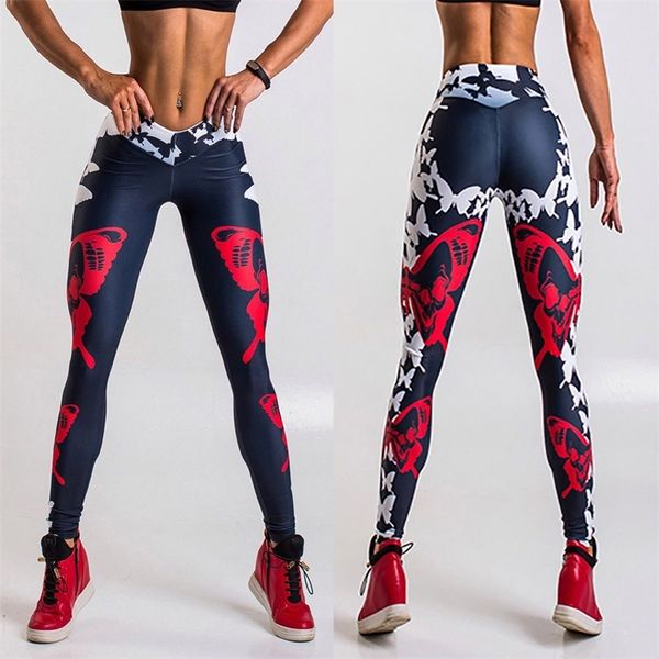 

women sports gym yoga workout mid waist running pants fitness elastic leggings seamless tummy control spodnie damskie#30 t200601, Black