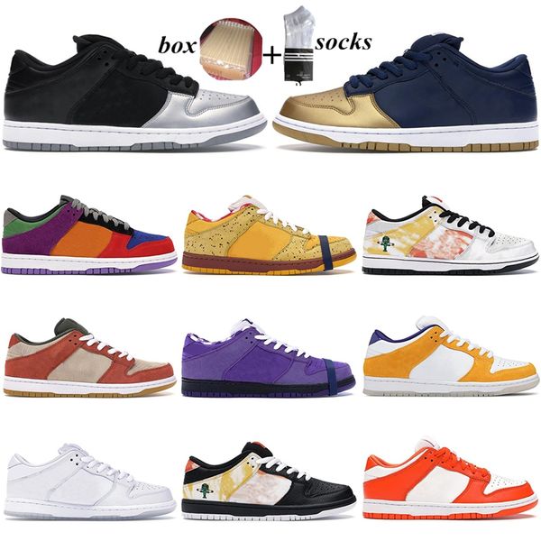 

with box men women running shoes laser orange parra travis scotts raygun tie dye white fashion mens trainers womens sports sneakers