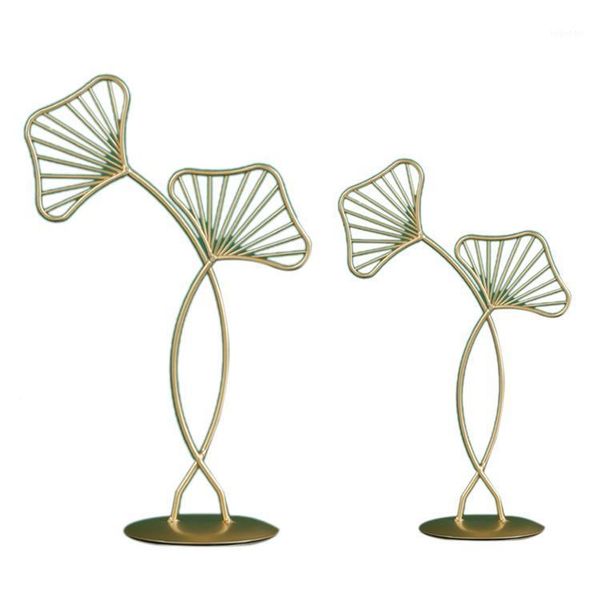 

2 pcs/set ginkgo leaf ornaments modern living room porch leaf home decorations room decor1