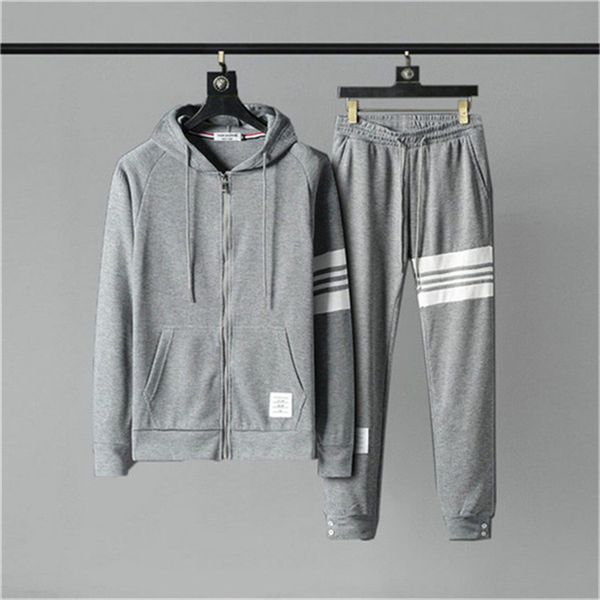 

designer sport brands tech fleece tracksuit long pant sleeve hoodie sweatshirt man sports jogger jacket techfleece suitasian code -3xl vg14, Gray