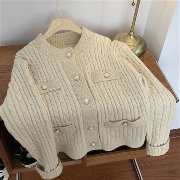 

2021 new autumn woman cardigan sweater vintage luxury designer women's clothes kohu, White;black